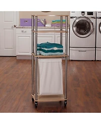 Household Essentials Laundry Hamper Storage Cart