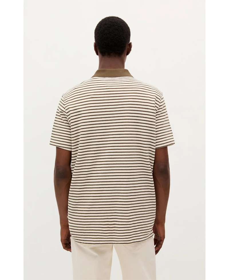 Scalpers Men's Summer Stripes Polo Shirt