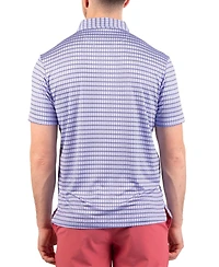 Tailorbyrd Men's Geo Stars Printed Performance Polo