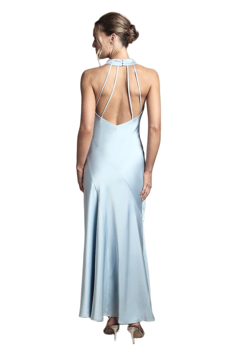 Oasis Women's Satin Maxi Bridesmaid Dress