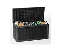 sumyeg 260 Gallon Extra Large Waterproof Resin Outdoor Storage Deck Box