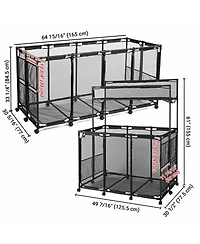 Yescom 2 Pack Metal Frame Pool Float Storage Bin Basket Extra Large for Toy Raft Noodles