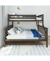 Max & Lily Solid Wood Twin Xl over Queen Bunk Bed for Kids