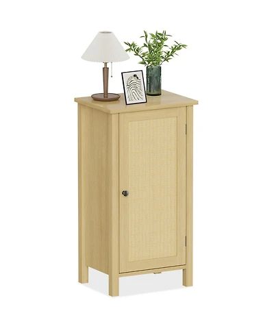 gaomon Nightstand for Bedroom, 16 in Farmhouse Boho Wood Bedside Table with Drawer, Steady Legs, Storage Accent Table