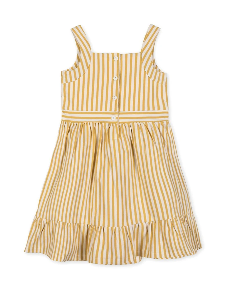 Hope & Henry Little Girls and Organic Knit Tank Sundress with Flounce
