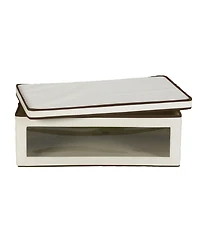 Household Essentials Large Canvas Storage Box, Trim