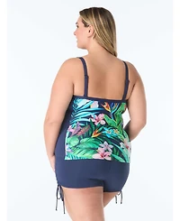 Beach House Sport Women's Fitted Cross Back Tankini Top