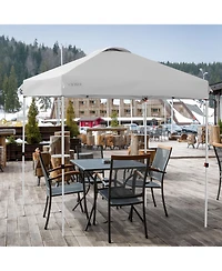 Sugift 6.6 x 6.6 Feet Outdoor Pop Up Camping Canopy Tent with Roller Bag