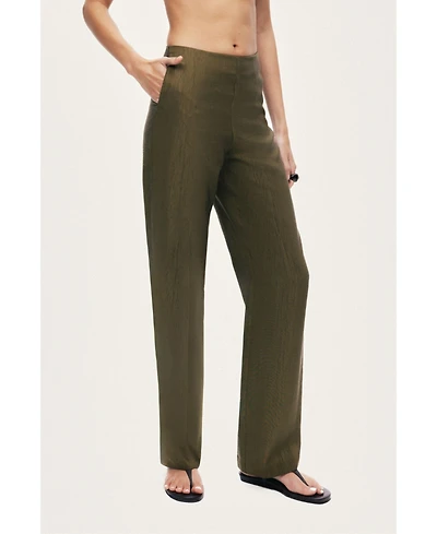 Nocturne Women's Straight-Leg Tailored Pants