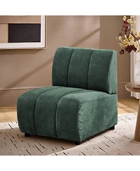 Hulala Home Shalon 28 inches Modern 1-Piece Chenille Channel Tufted Sofa
