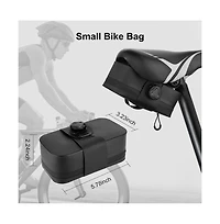 Hikeen Waterproof Bike Seat Bag 0.5L Lightweight Tpu Bicycle Saddle Under Storage for Road Mountain Commuter Cycling