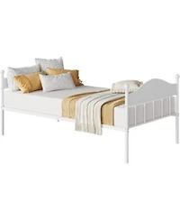 gaomon Metal Daybed with Optional Trundle Stylish Headboard