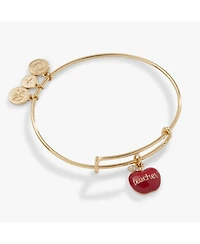 Alex and Ani Teacher 'Grow, Inspire, Love' Apple Charm Bangle