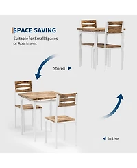 gaomon 2-Person 3-Piece Compact Dining Table Set