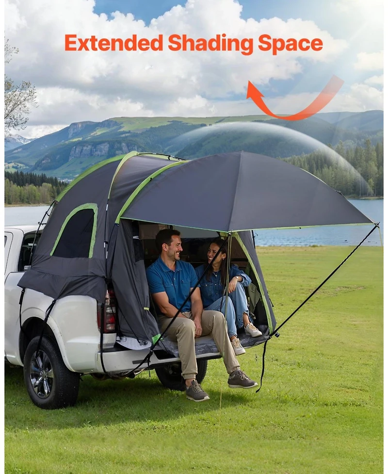 Mecale Truck Bed Tent for 5.0 to 5.2 Ft Pickup with Awning Rainfly