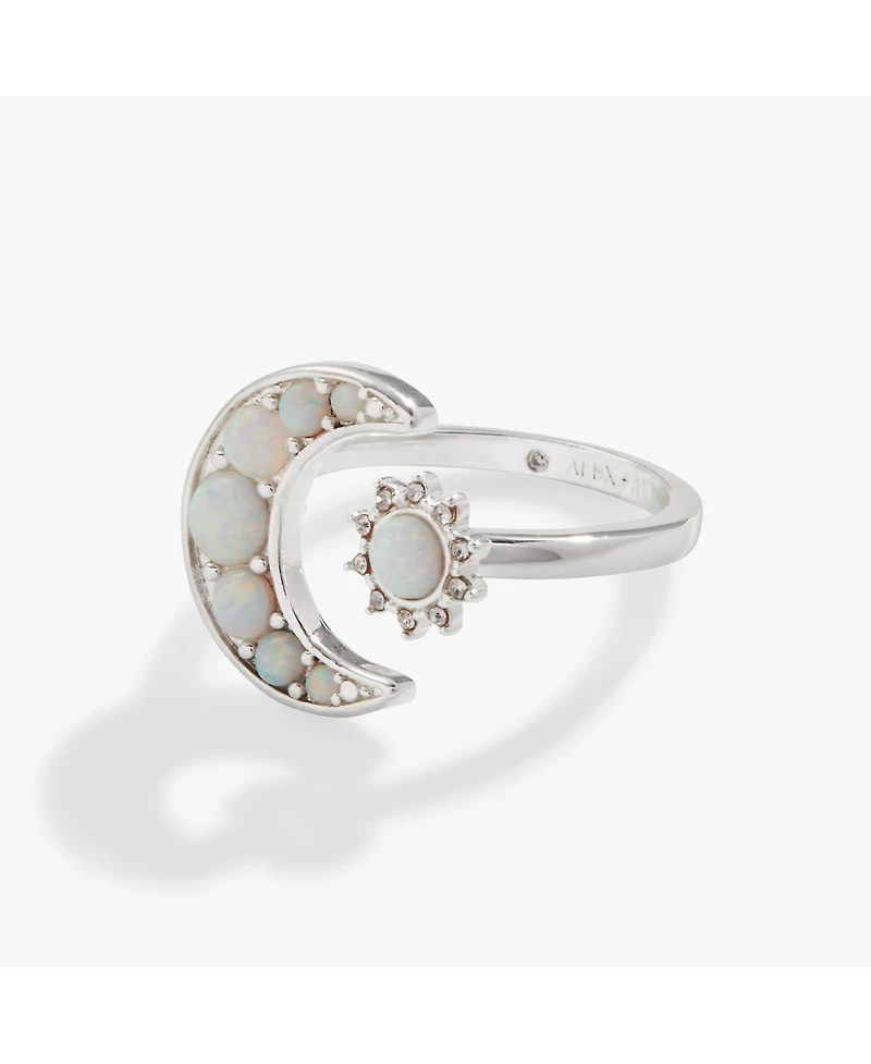 Alex and Ani Moon Sun Opal Ring