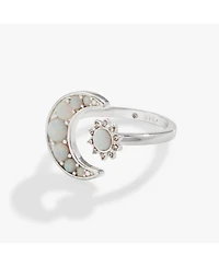Alex and Ani Moon Sun Opal Ring