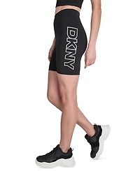 Dkny Sport Women's High-Waist Bike Shorts