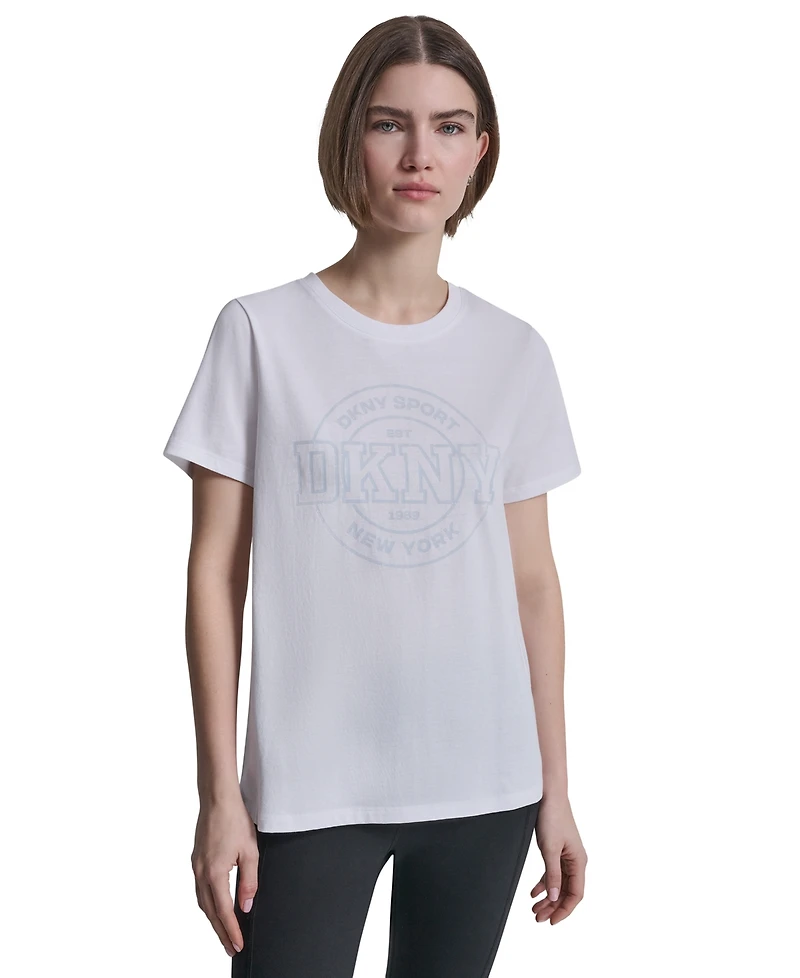 Dkny Sport Women's Collegiate Medallion Logo T-Shirt
