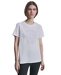 Dkny Sport Women's Collegiate Medallion Logo T-Shirt