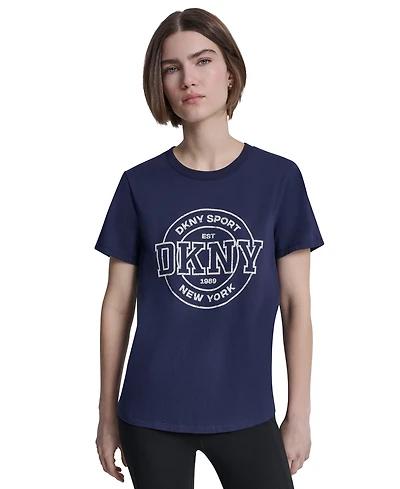 Dkny Sport Women's Collegiate Medallion Logo T-Shirt