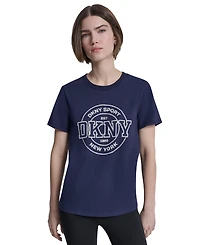 Dkny Sport Women's Collegiate Medallion Logo T-Shirt