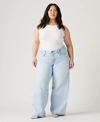 Levi's Plus Mid-Rise Wide-Leg Baggy Jeans
