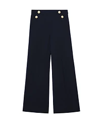 Reiss Women's Carley Wide-Leg Button-Detail Pants