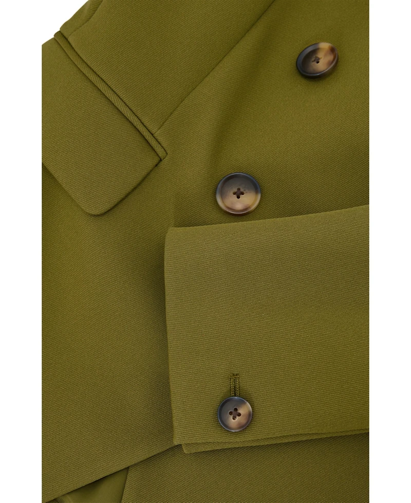 Reiss Women's Twill Double-Breasted Blazer