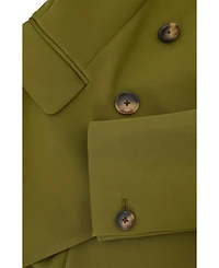 Reiss Women's Twill Double-Breasted Blazer