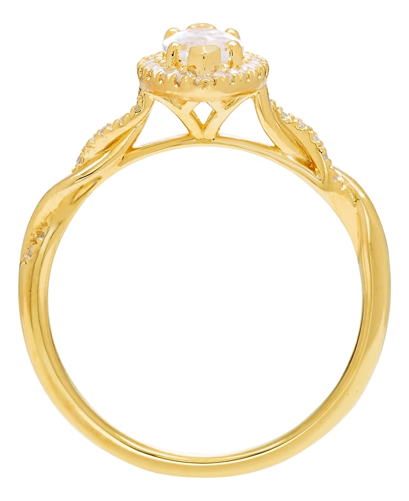 Macy's Certified Lab Grown Diamond Bridal Ring (1 ct. t.w.) in 14k Yellow Gold