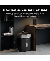 Bonsen Paper Shredder for Home Office, 10-Sheet Cross-Cut Shredder, P-4 High Security Level, Quiet Credit Card Shredder with Jam Proof System, 4 Gallo