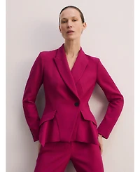 The Fold Women's Merida Sculpt Stretch Crepe Blazer