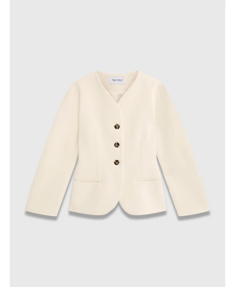 The Fold Women's Ravello Long Sleeve Tailored Jacket