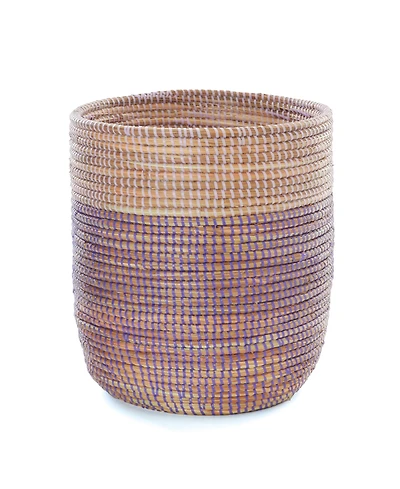 African Modern, Lavender and Purple Bath Bin Basket
