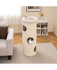 Cozito Cat House 49 inch Elevated 4-Story for Multiple Cats
