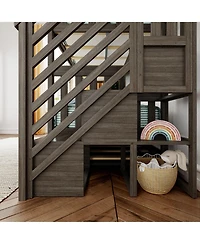 Max & Lily Twin over Staircase Bunk with Trundle