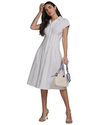 Calvin Klein Women's V Neck Midi Dress