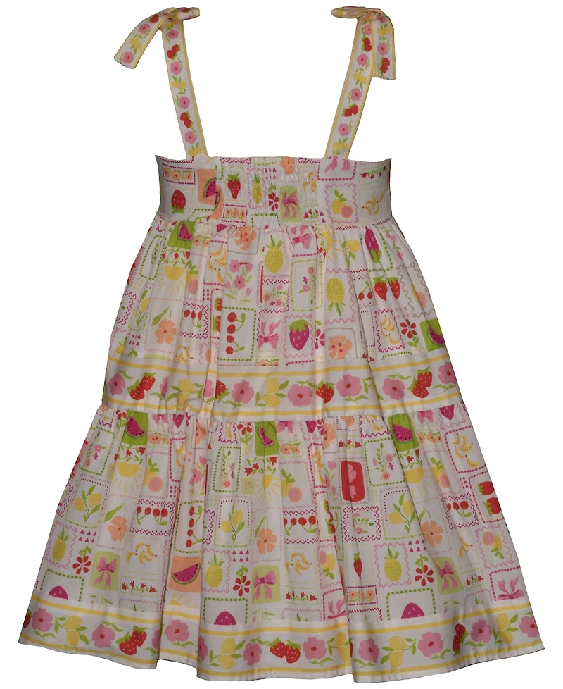 Bonnie Jean Toddler Girls' 2T-6X Tile Printed Dress