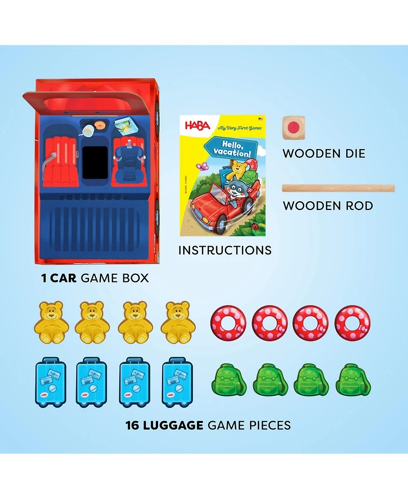 Haba My Very First Games: Hello Vacation - Color-Matching Game for Toddlers 2+