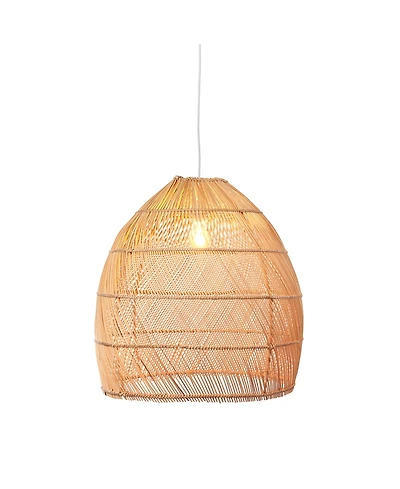 The Artisan and Company, Bell Shaped Rattan Pendant Light