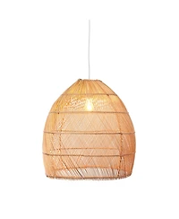 The Artisan and Company, Bell Shaped Rattan Pendant Light
