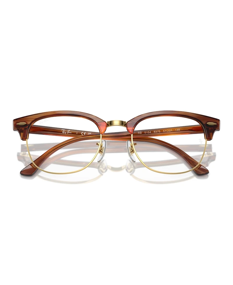 Ray-Ban Square Unisex Clubmaster Optics Eyeglasses, RB5154