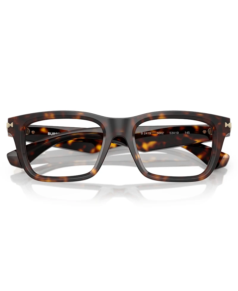 Burberry Rectangle Men's Eyeglasses, BE2419