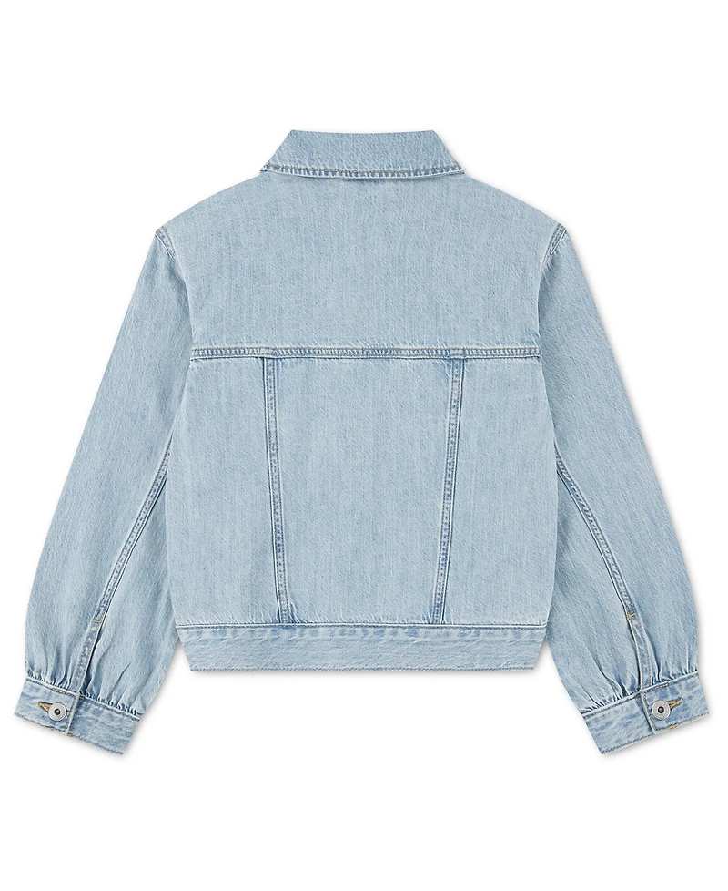 abercrombie kids Baby Girls' Oversized Dobby Jacket