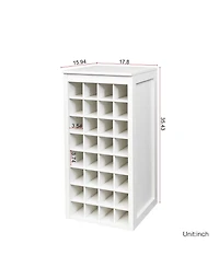 Flynama Modular 32-Bottle Wine Bar Buffet Cabinet.