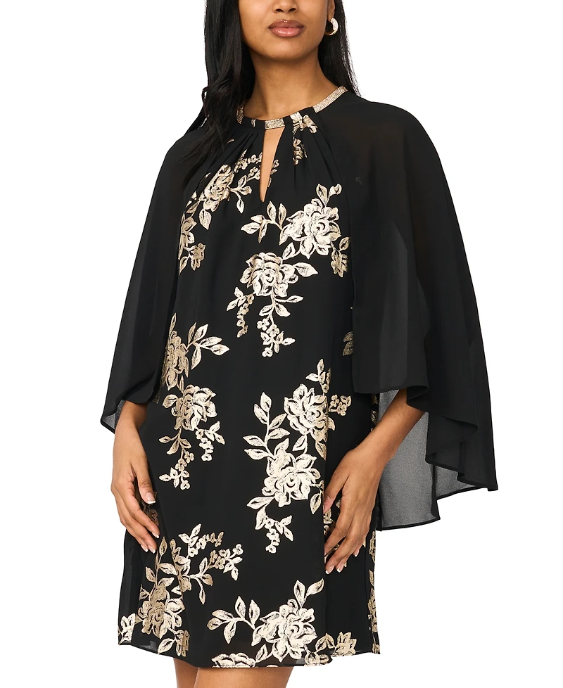 Msk Women's Printed Short Dress