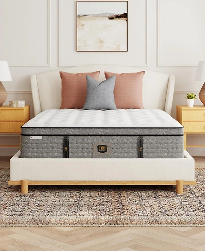 Paramount Hd Vincent 15" Plush Pillow Top Mattress Set, California King