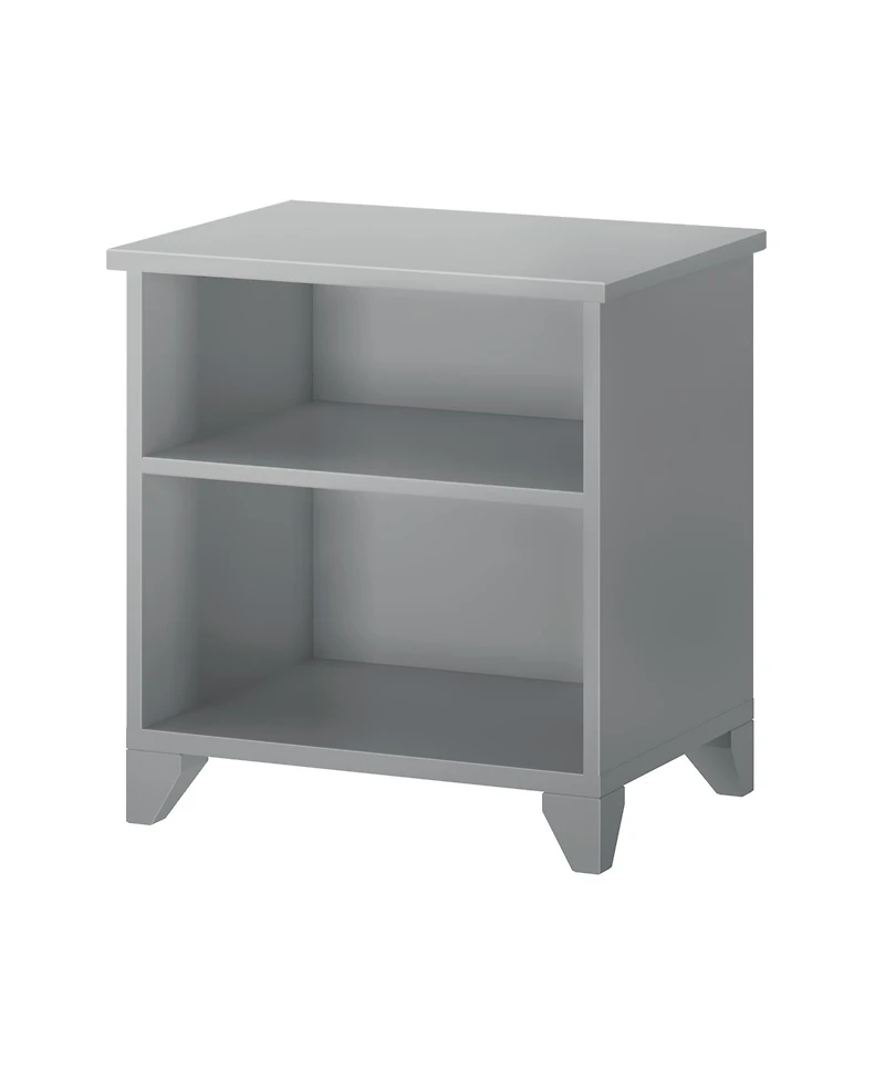 Max and Lily Classic Wood Nightstand with Shelves, Kids Bedside Table/End Table, Small for Bedroom