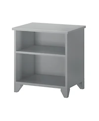 Max and Lily Classic Wood Nightstand with Shelves, Kids Bedside Table/End Table, Small for Bedroom